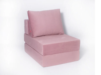 Бескаркасное кресло-кровать-пуф "ОКТА" Пыльная роза